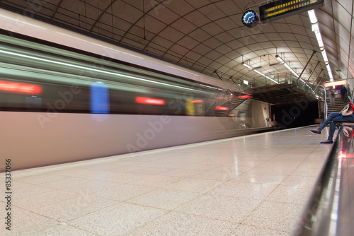 Naklejka Bilbao underground station, Spain.