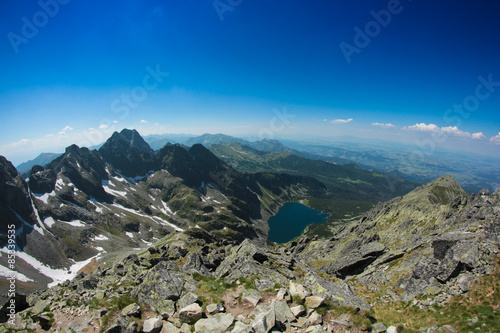 Fotoroleta klif wodospad pejzaż tatry