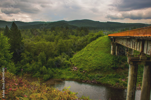 Plakat pejzaż góra natura wzgórze