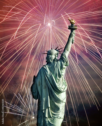 Obraz na płótnie nowy jork amerykański statua patriotyczne