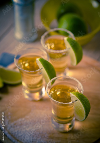 Fotoroleta napój sól tequila klin