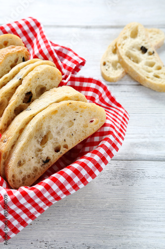 Obraz na płótnie zdrowy świeży jedzenie ciabatta