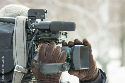 Fototapeta mężczyzna mikrofon produkcja dyrektor