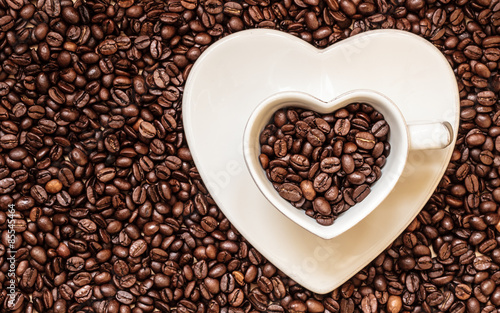 Naklejka miłość kawa kawiarnia napój kubek