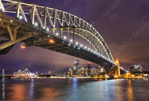 Plakat australia wieża zmierzch niebo kolumna