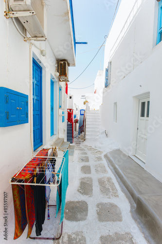 Fotoroleta lato mykonos aleja