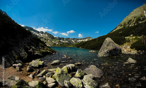 Fotoroleta woda tatry klif góra lato