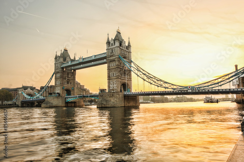 Fototapeta tower bridge sztuka tamiza miejski transport