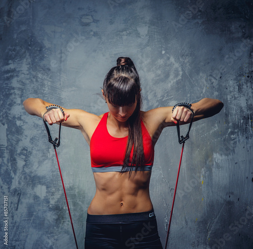 Fototapeta siłownia portret fitness