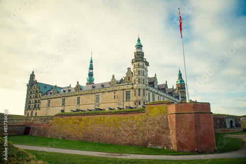 Naklejka narodowy trawa wieża niebo