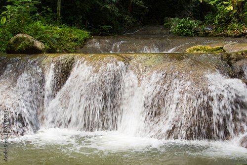 Naklejka beautiful waterfall in forest