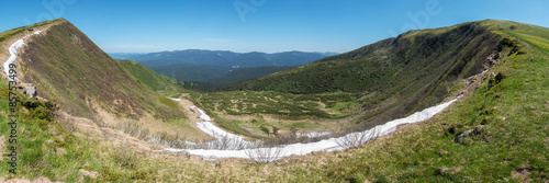 Fototapeta dolina panoramiczny wzgórze