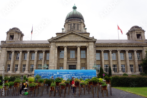 Plakat miasto klasycyzm danie hamburg