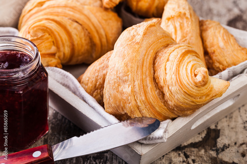 Obraz na płótnie Fresh Croissants