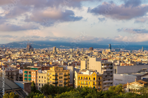 Fototapeta miejski barcelona katedra hiszpania