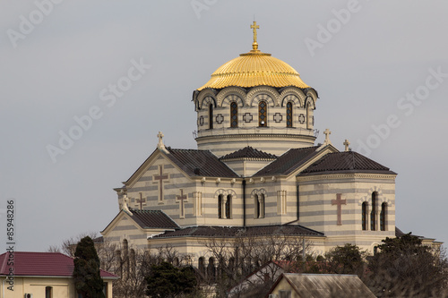 Fotoroleta architektura kościół natura katedra krzyż