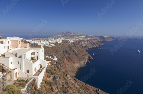 Naklejka santorini plaża europa grecja