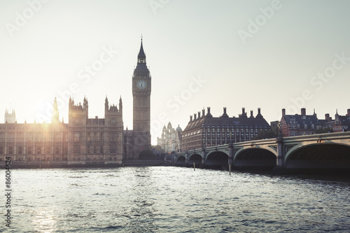 Plakat most woda pałac europa londyn