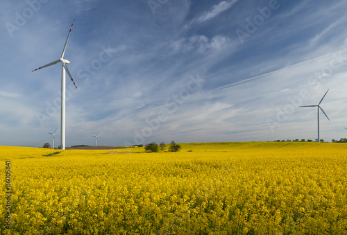 Naklejka pole wieża natura pejzaż