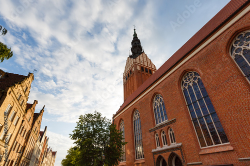 Plakat architektura miejski krajobraz stary