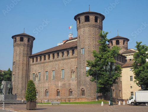 Plakat miasto zamek włochy włoski