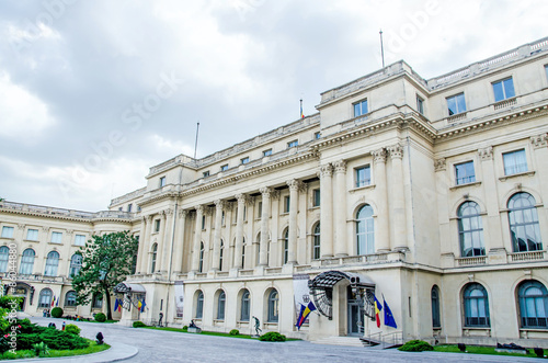 Fotoroleta sztuka noc muzeum bukareszt pejzaż