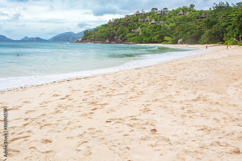 Naklejka seszele plaża morze tropikalny