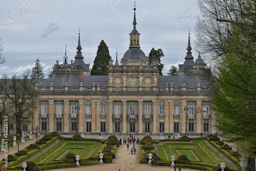 Naklejka hiszpania król architektura pałac