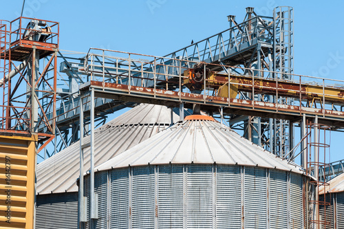 Naklejka Storage facility cereals, and bio gas production