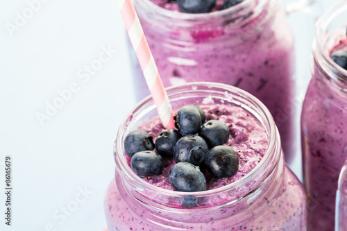 Obraz na płótnie Blueberrie smoothie