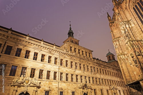 Fotoroleta Nuremberg old town hall - Lochgefaengnisse