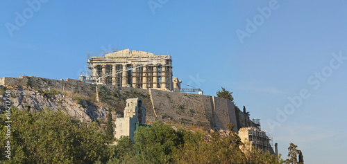 Naklejka świątynia grecja panorama