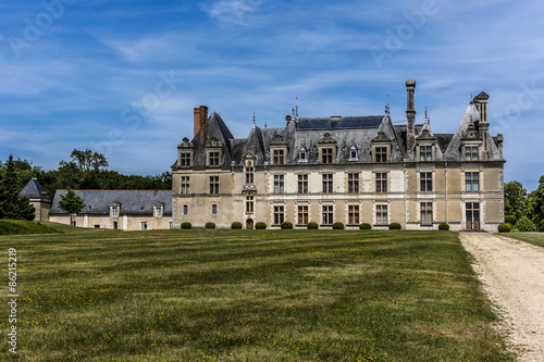 Naklejka architektura natura pałac zamek dolina