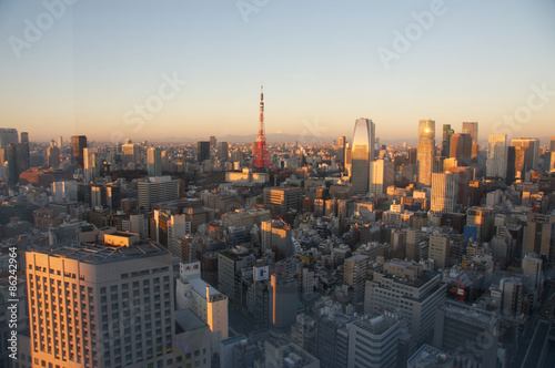 Obraz na płótnie fuji tokio tokyo tower