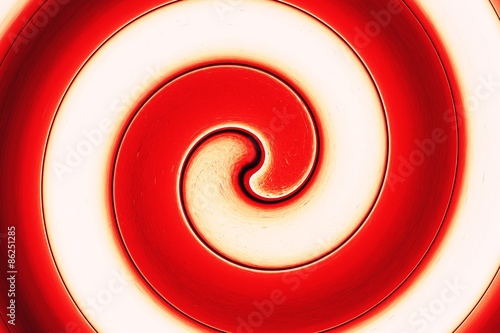 Plakat fraktal spirala fala sztuka