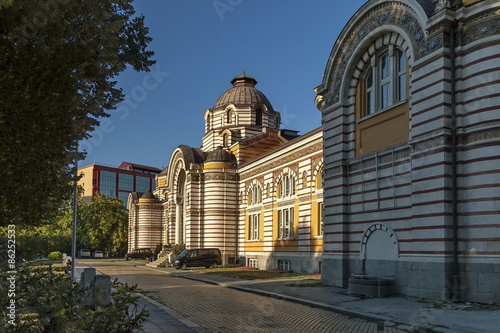 Plakat widok fontanna narodowy