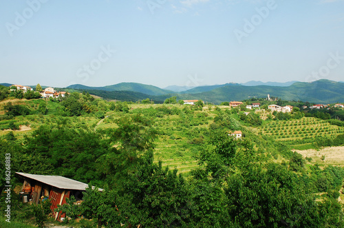 Obraz na płótnie wschód wioska europa słowenia