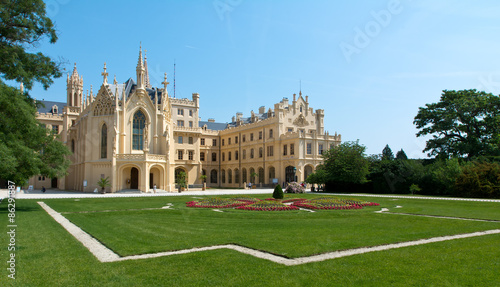 Naklejka czeski park zamek ogród