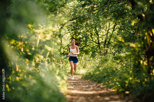 Plakat sport park natura droga