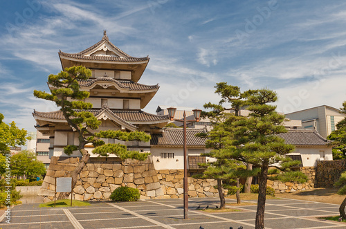 Naklejka orientalne widok japoński japonia