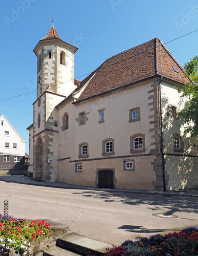 Fotoroleta miasto śródmieście architektura szpital religia