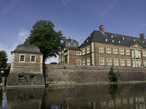 Plakat park zamek barok schlosspark