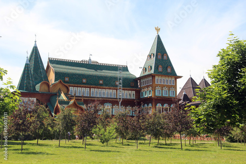 Naklejka Wooden palace in Kolomenskoe, Moscow