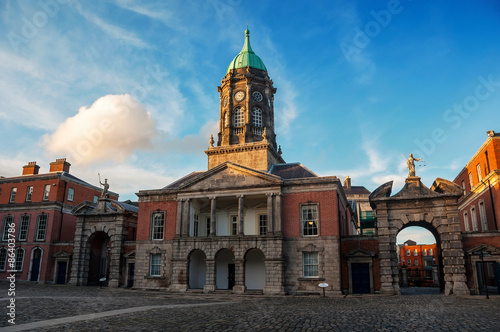 Naklejka niebo zamek irlandia ogród