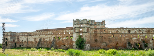 Naklejka zamek niebo rycerz architektura warta