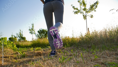 Fototapeta sport pole drzewa fitness ciało