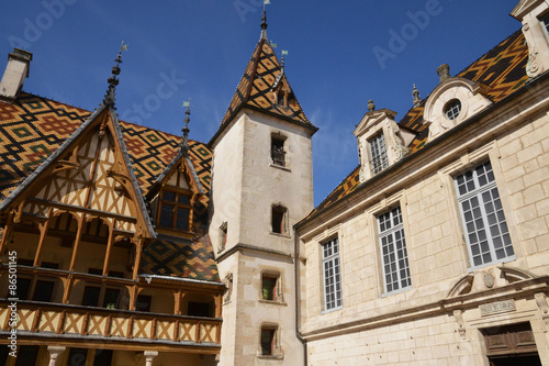 Plakat francja architektura muzeum