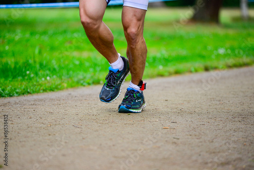 Plakat jogging ludzie zdrowy