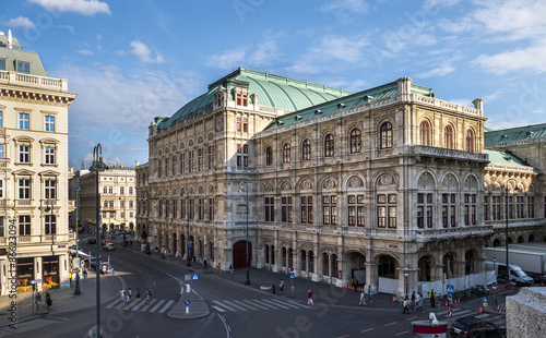 Fotoroleta śródmieście błękitne niebo lato wiedeń