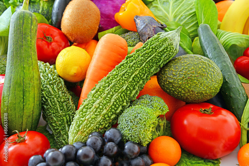Naklejka rolnictwo świeży warzywo jedzenie tropikalny